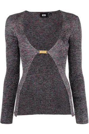 GCDS Glittered V-neck cardigan