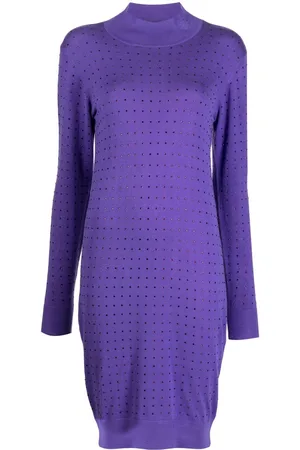 Karl Lagerfeld Rhinestone-embellished open back dress
