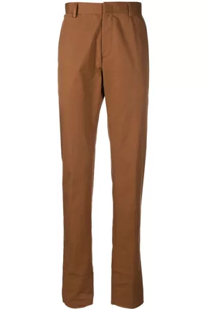 Z Zegna Slim-leg cotton trousers - Brown