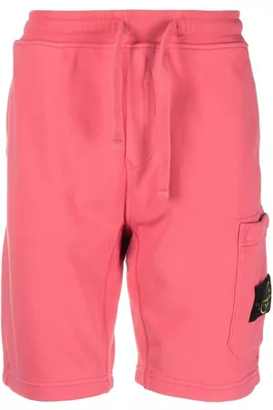 Stone Island Men Bermudas - Compass-patch cotton shorts - Pink