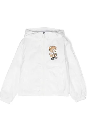 Moschino Teddy Bear motif hooded jacket - White