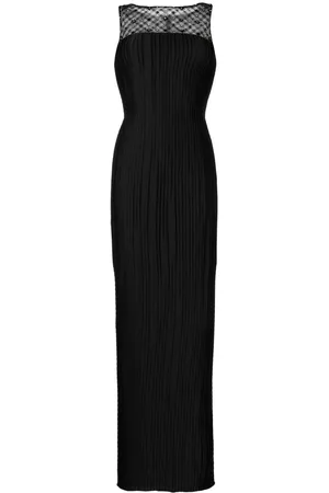Saiid Kobeisy Women Evening Dresses - Plisse beaded dress - Black