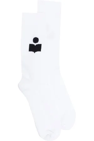 Isabel Marant Siloki logo-intarsia socks