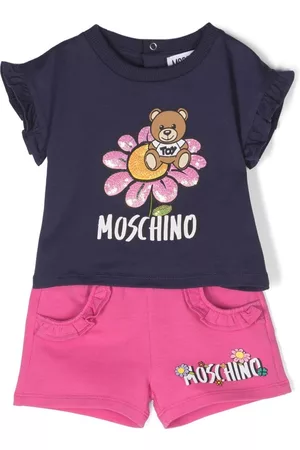Moschino Tracksuits - Flower-teddy tracksuit - Blue