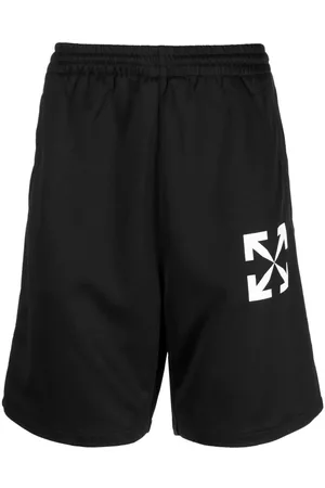 OFF-WHITE Men Sports Shorts - Arrow-print track shorts - Black
