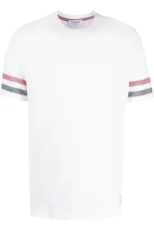 Thom Browne Tri-colour striped knit T-shirt