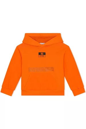 Dolce & Gabbana Boys Hoodies - Logo-print hoodie - Orange