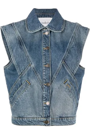 Bash Button-up denim vest