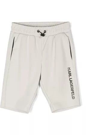Karl Lagerfeld Logo-print Bermuda shorts - Neutrals