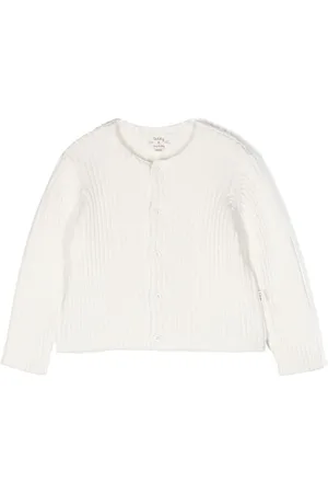 TEDDY & MINOU Ribbed-knit cotton cardigan
