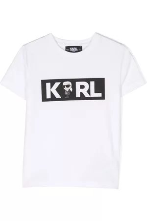 Karl Lagerfeld Logo-print organic-cotton T-shirt - White