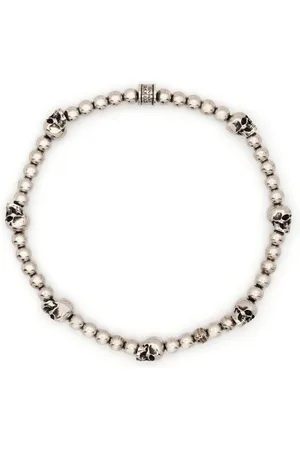 Alexander McQueen Skull-charm beaded bracelet