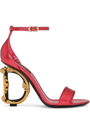 Dolce & Gabbana Baroque DG 105mm leather sandals
