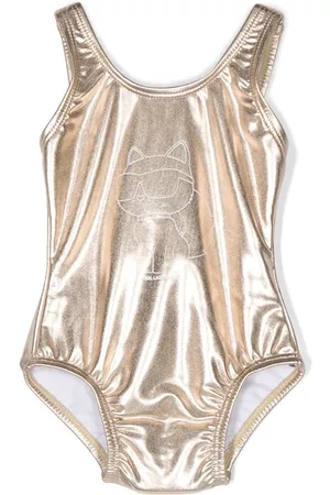 Karl Lagerfeld Swimsuits - Choupette metallic swimming costume - Gold