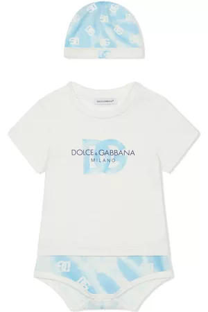 Dolce & Gabbana Sets - Monogram-print body and hat set - White