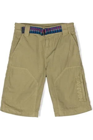 Lanvin Logo-embroidered chino shorts