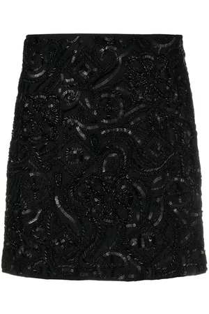 VERONICA BEARD Sequin A-line mini skirt - Black