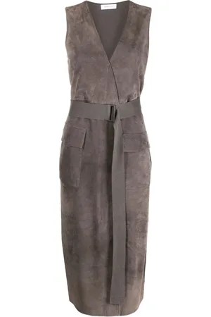 Fabiana Filippi Sleeveless leather dress