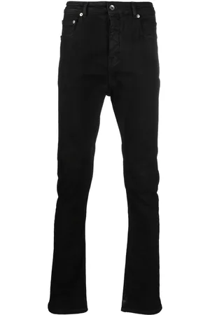 Rick Owens Men Skinny Jeans - Detroit Cut denim jeans - Black