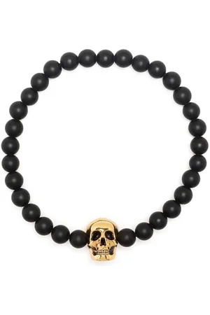 Alexander McQueen Skull-charm bead chain bracelet