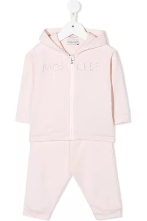 Moncler Tracksuits - Embroidered-logo tracksuit - Pink