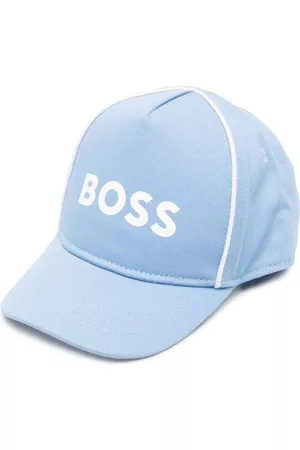 HUGO BOSS Caps - Logo-print baseball cap - Blue
