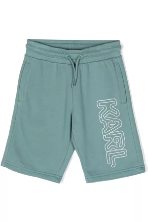Karl Lagerfeld Boys Shorts - Logo-print track shorts - Green