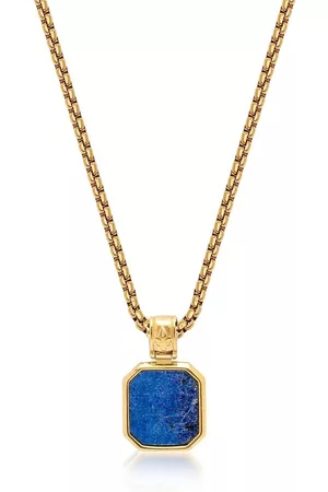 Nialaya Square pendant chain necklace - Gold
