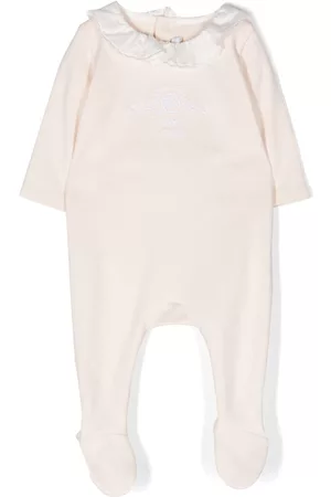 Chloé Pajamas - Floral-embroidered pyjamas - Neutrals