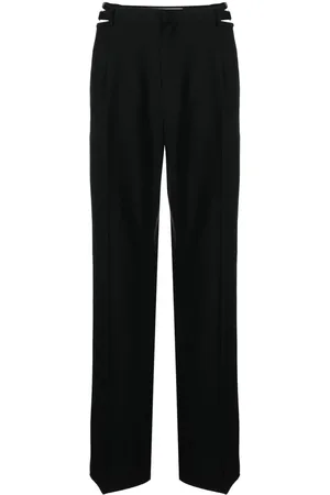 DION LEE Lingerie cut-out wool trousers