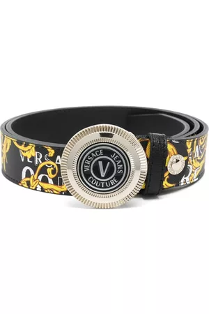 VERSACE Men Belts - Couture-print belt - Black