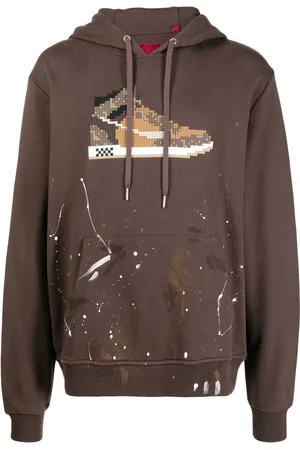 MOSTLY HEARD RARELY SEEN Sneaker-print long-sleeve hoodie