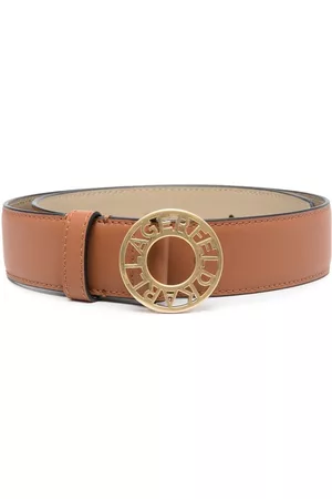Karl Lagerfeld Women Belts - Disk medium leather belt - Brown
