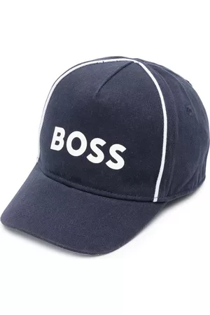 HUGO BOSS Caps - Logo-print baseball cap - Blue
