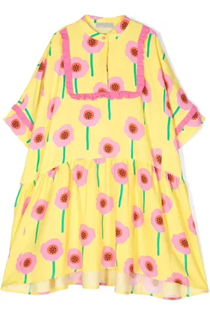 Stella McCartney Floral-print shirtdress - Yellow