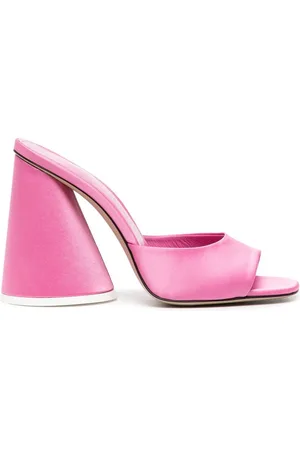 The Attico Luz 105mm satin mules