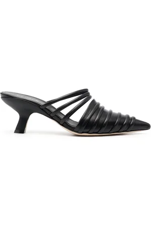 vic matiè Circular-straps leather sandals