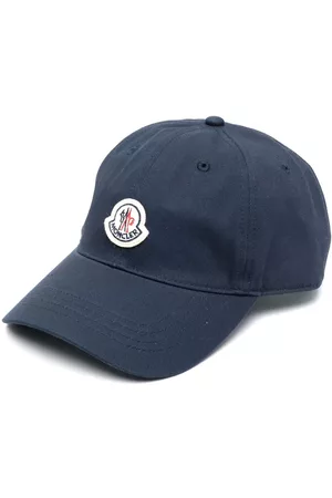 Moncler Men Caps - Logo-patch detail baseball cap - Blue
