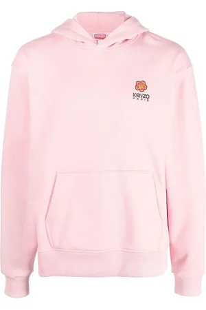 Kenzo Logo-embroidered long-sleeved hoodie