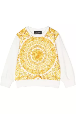 VERSACE Baroque-print sweatshirt - White