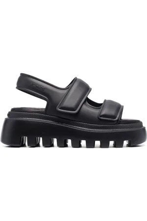 vic matiè Touch-strap leather sandals