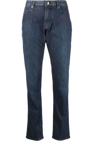 Emporio Armani Mid-rise slim-cut jeans
