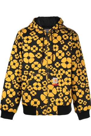 Marni X Carhartt floral-print hooded jacket - Black