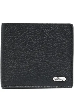 BRIONI Logo-plaque leather wallet