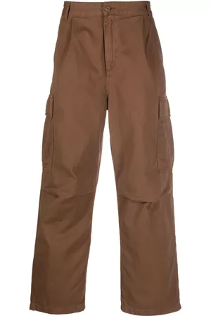 Carhartt Organic-cotton cargo-trousers - Brown
