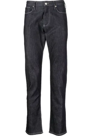 Emporio Armani Mid-rise slim-cut jeans