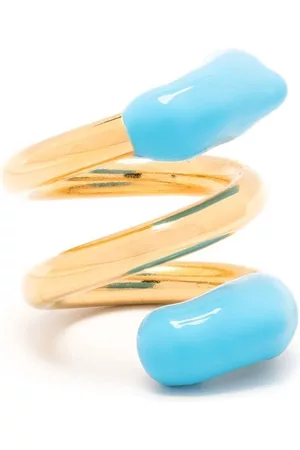 SUNNEI Gold Rings - Colour-block wrap ring - Gold