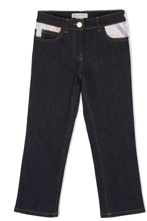 PUCCI Junior Mid-rise slim-cut jeans