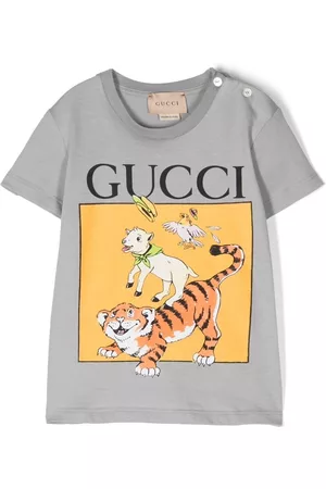 Gucci Logo-print cotton T-Shirt - Grey