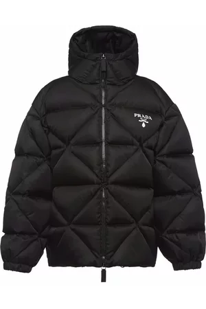 Prada Women Quilted Jackets - Re-Nylon quilted down jacket - Black